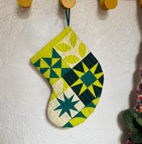 Image 2 of Handmade Quilted Mini Stocking #11