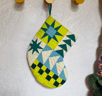 Image 1 of Handmade Quilted Mini Stocking #11