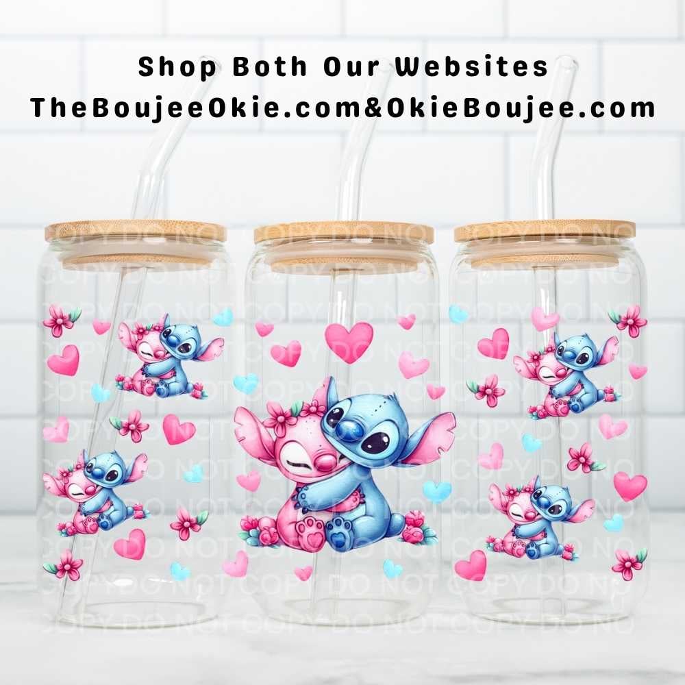 Image of Stitch & Angel Uv Dtf Wrap  W631