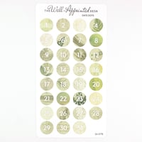 Image 6 of Date Dots Sticker Sheet  (31 numbers) (24-017)