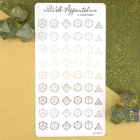 Image 2 of  A Little Dicey Sticker Sheet  (25-005)