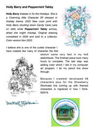 Image 3 of Holly Berry Limited Edition. Double Matted+Button