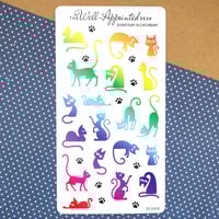 Image 6 of  Everyday is Caturday Sticker Sheet (25-006)