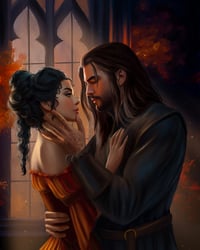 Art Print - 5x7 Raven and Bastian Shipped from Gilded Pestle (Shop)