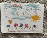 Image 3 of Eden’s flowers and rainbows- 4 cards