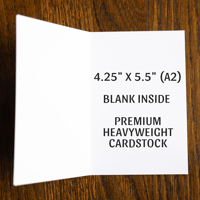 Image 4 of "Ruby Does New Years All Year" (4x6 blank greeting card)