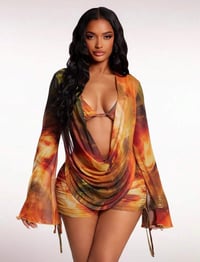 Image 2 of SKYNLYDRESS - Ensemble 3 pièces décontracté à imprimé animal sexy pour femmes