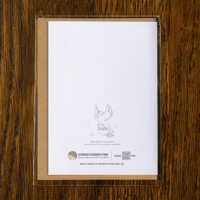 Image 2 of “Ruby Delivers Love Letters” (4x6 blank greeting card)