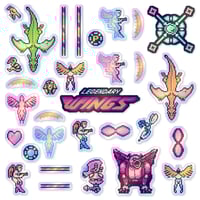 Image 3 of Legendary Wings NES Sticker/Magnet Sets (31 Pieces)