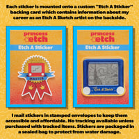 Image 4 of Etch A Sketch art sticker - 12 options!