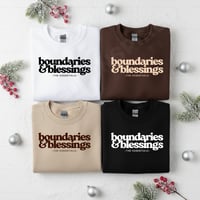 Image 2 of Boundaries & Blessings Crewneck Sweatshirt 