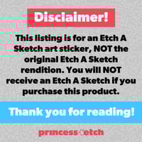 Image 5 of Etch A Sketch art sticker - 12 options!