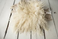 Ecru hand felted fur