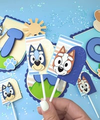 Image 1 of Bluey Cupcake Toppers