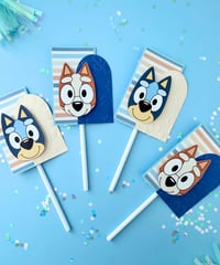 Image 2 of Bluey Cupcake Toppers