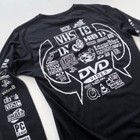 Image 2 of Video Formats (Black) long sleeve T-shirt
