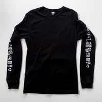 Image 3 of Video Formats (Black) long sleeve T-shirt