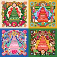 Image 2 of NEW! Christmas Cards 2025 - Season's Greetings - Single Card, Pack of 4, Pack of 8