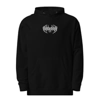 Aqua Sloth Metal Logo | Embroidered Hoodie