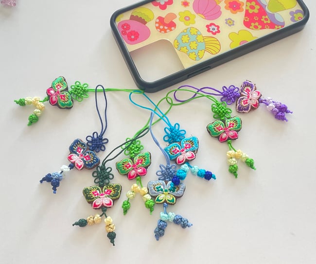 'butterfly' korean traditional norigae charm