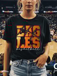 Eagles Basketball Glitter  Shirt 