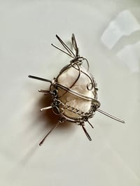 Image 3 of Moonstone: 8 Spike Moonstone Crystal Pendant