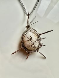 Image 5 of Moonstone: 8 Spike Moonstone Crystal Pendant