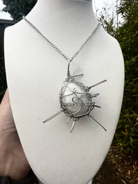 Image 4 of Moonstone: 8 Spike Moonstone Crystal Pendant