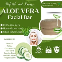 Image 1 of Aloe Vera Facial Bars Cucumber Melon