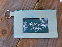 Image 5 of Green Cork Minimalist Zipper ID Wallet (see options)