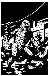 Revenge of The Creature Art Print