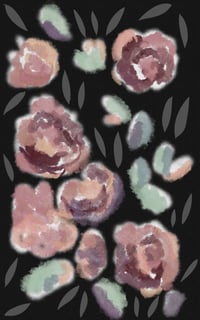 Image 3 of Vintage Rose All-over print long sleeve midi dress