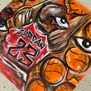 23 RINGS & THINGS ORIGINAL PAINTING 30x30"