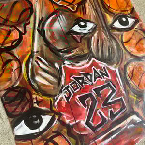 23 RINGS & THINGS ORIGINAL PAINTING 30x30"