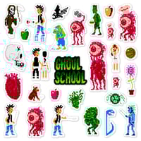 Image 1 of Ghoul School Sticker/Magnet Sets (29 Pieces)