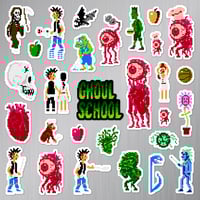 Image 2 of Ghoul School Sticker/Magnet Sets (29 Pieces)