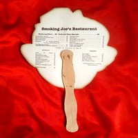 Image 2 of Smoking Joe's Restaurant Menu - fan mask (1940's-50's)