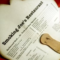 Image 3 of Smoking Joe's Restaurant Menu - fan mask (1940's-50's)