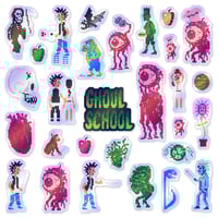 Image 3 of Ghoul School Sticker/Magnet Sets (29 Pieces)