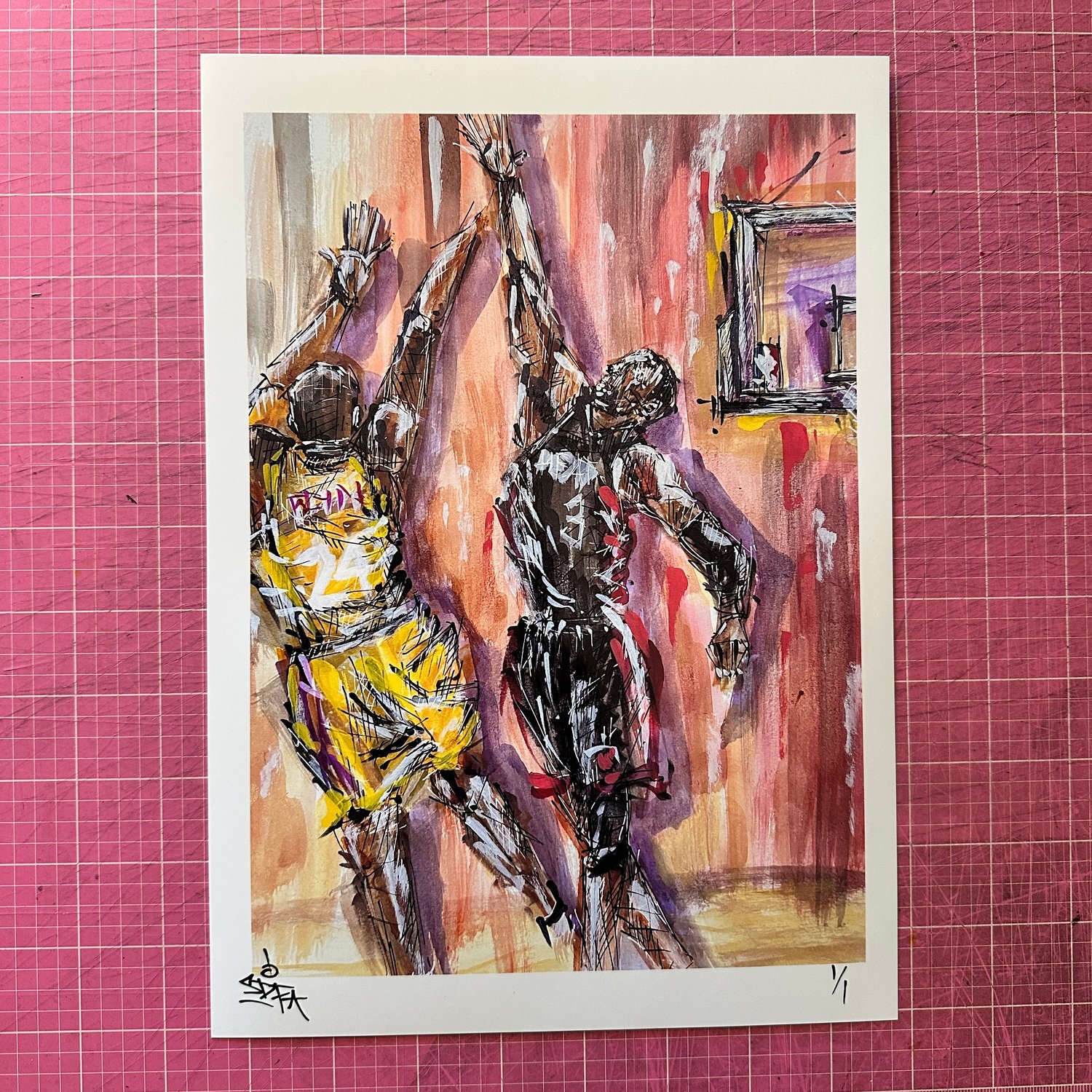 KOBE & WADE - 1 of 1 TEST PRINT