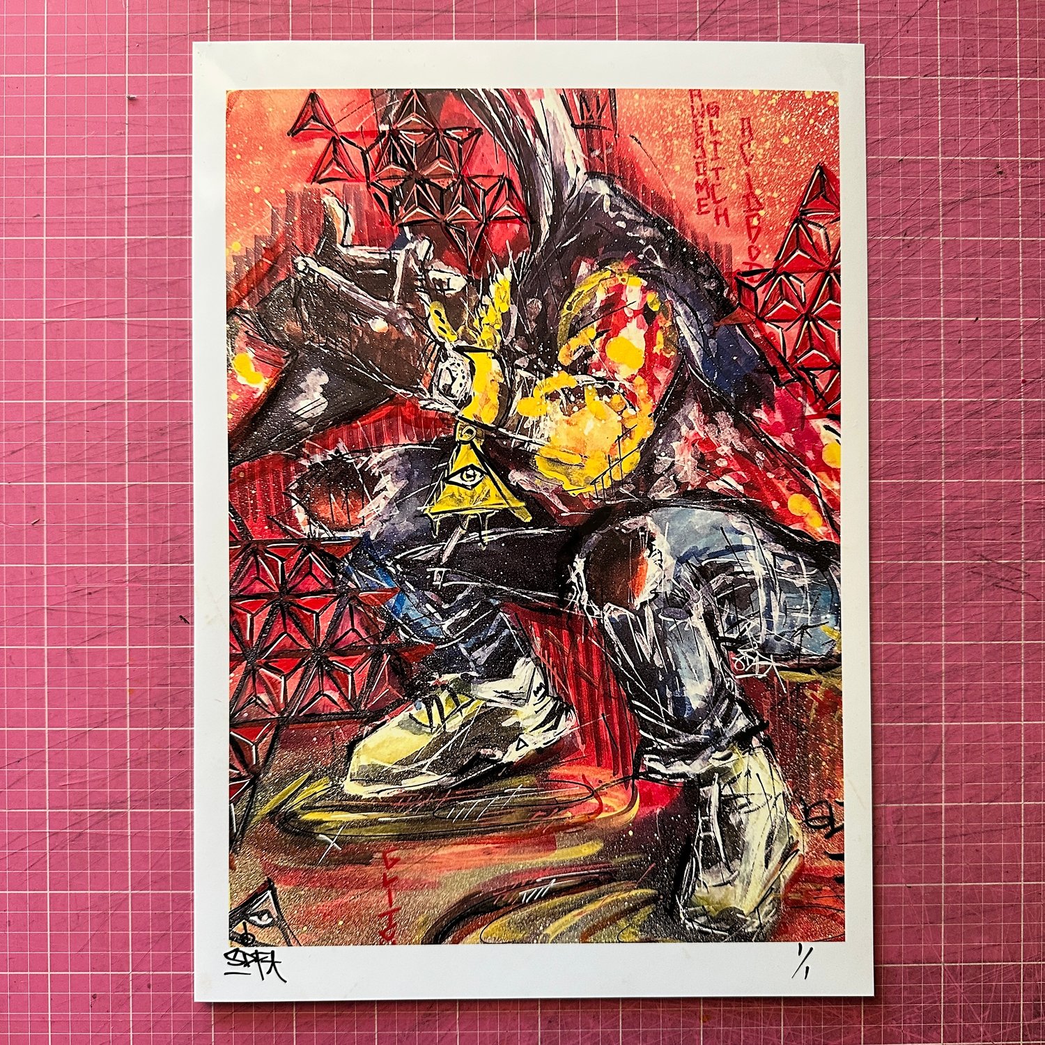 GLITCH GOD - 1 of 1 TEST PRINT