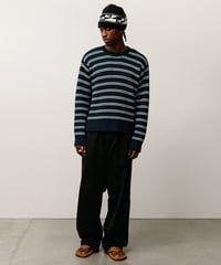Image 3 of STUSSY_CHUNKY COTTON STRIPE SWEATER :::OCEAN:::