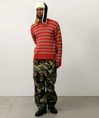 Image 3 of STUSSY_CHUNKY COTTON STRIPE SWEATER :::BRICK:::