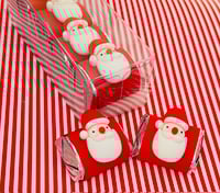 Red Santa 4 Pack Chocolate Nuggets