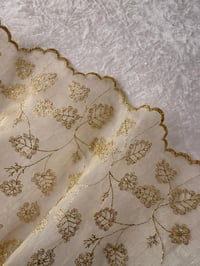 Image 1 of Embroidered Organza Gold LA27