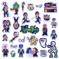 Image 3 of The Addams Family NES Sticker/Magnet Sets (27 Pieces)