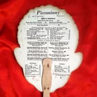 Image 3 of Piccaninny Restaurant Menu - Fan Mask (1930's-40's)