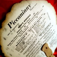 Image 4 of Piccaninny Restaurant Menu - Fan Mask (1930's-40's)