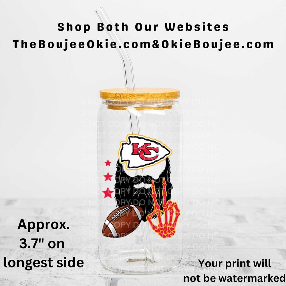 Image of Kansas City Chiefs Football Uv Dtf Wraps & Decals Choice of 5