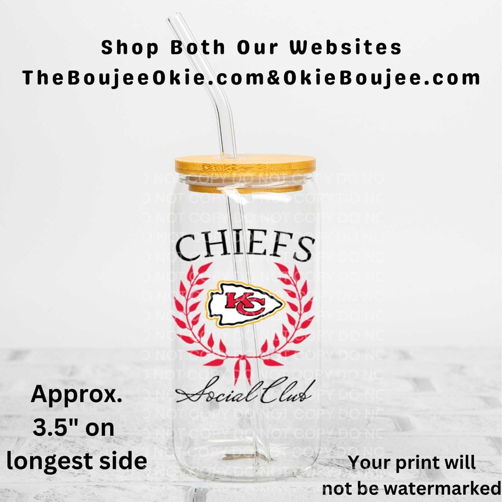 Image of Kansas City Chiefs Football Uv Dtf Wraps & Decals Choice of 5